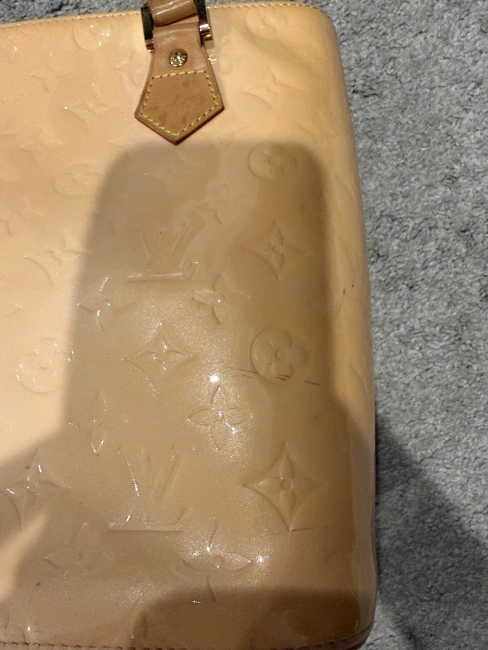 Louis Vuitton Vernis Houston Tote with Tan Handles - Picture 10 of 16